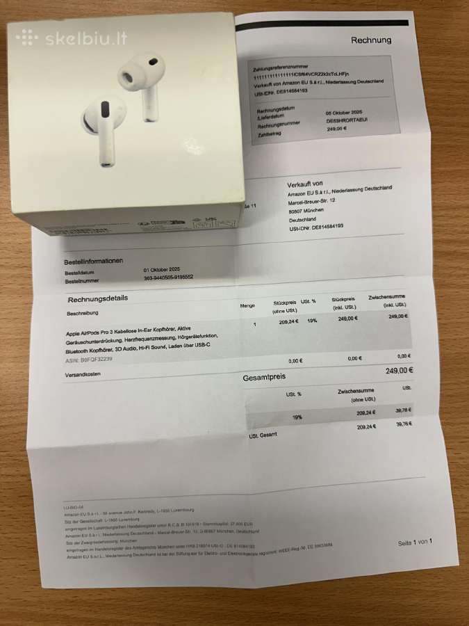 Airpods Pro 3 - nuotraukos Nr. 4