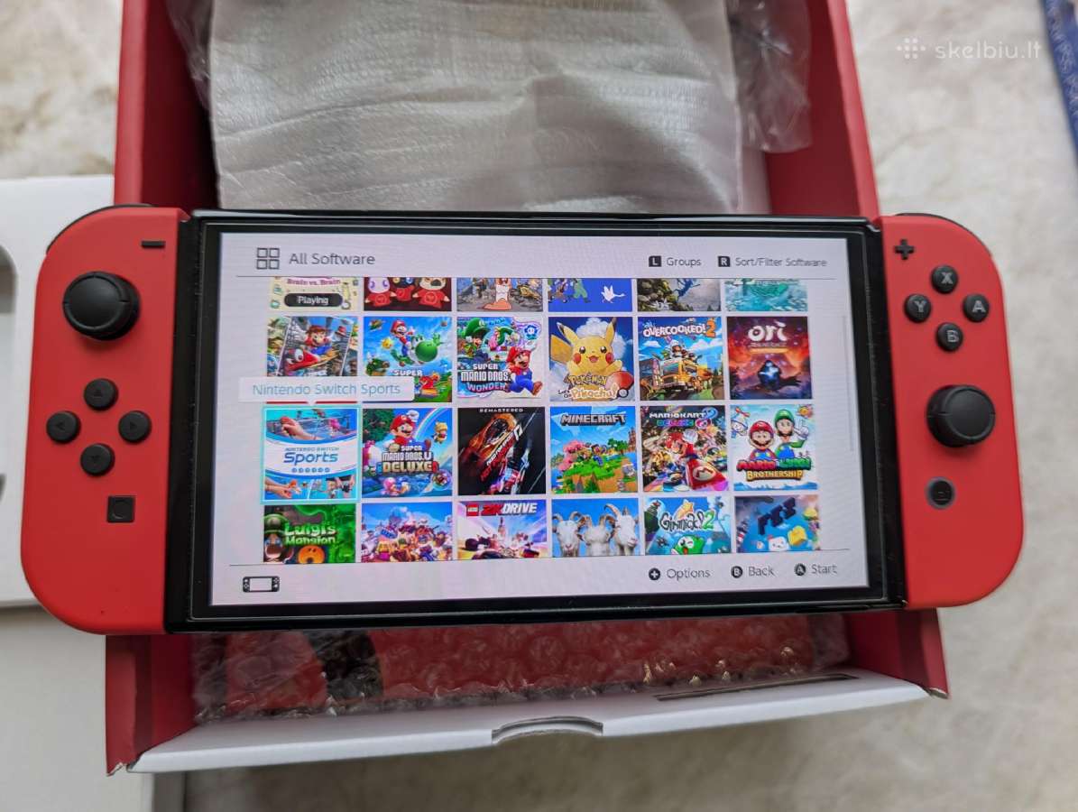 Nintendo Switch oled Atristas 128gb su garantija - nuotraukos Nr. 5
