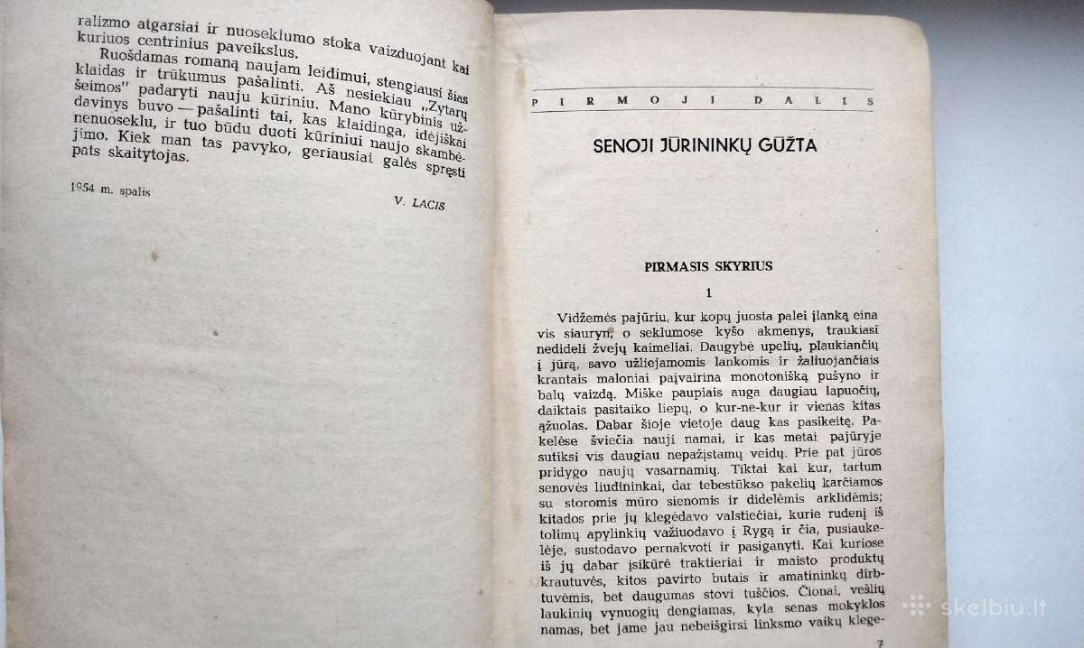 V. Lacis. Zytarų šeima. I tomas. 1958 m. leid. - nuotraukos Nr. 3
