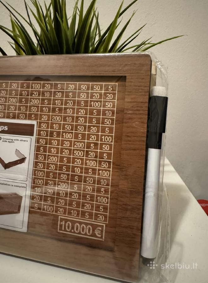Nauja 10 tūkst. Eur taupyklė su specialiu rašikl. - nuotraukos Nr. 2