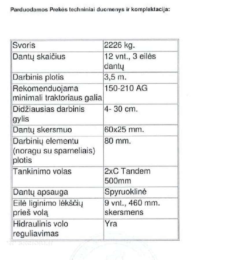 Noraginis skutikas Agro-masz Runner 3,5m - nuotraukos Nr. 6
