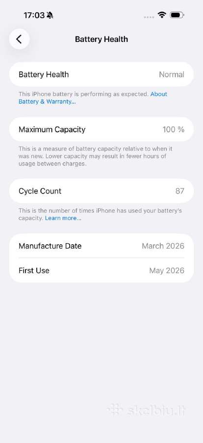 iPhone Pro Max 17 su garantija - nuotraukos Nr. 8