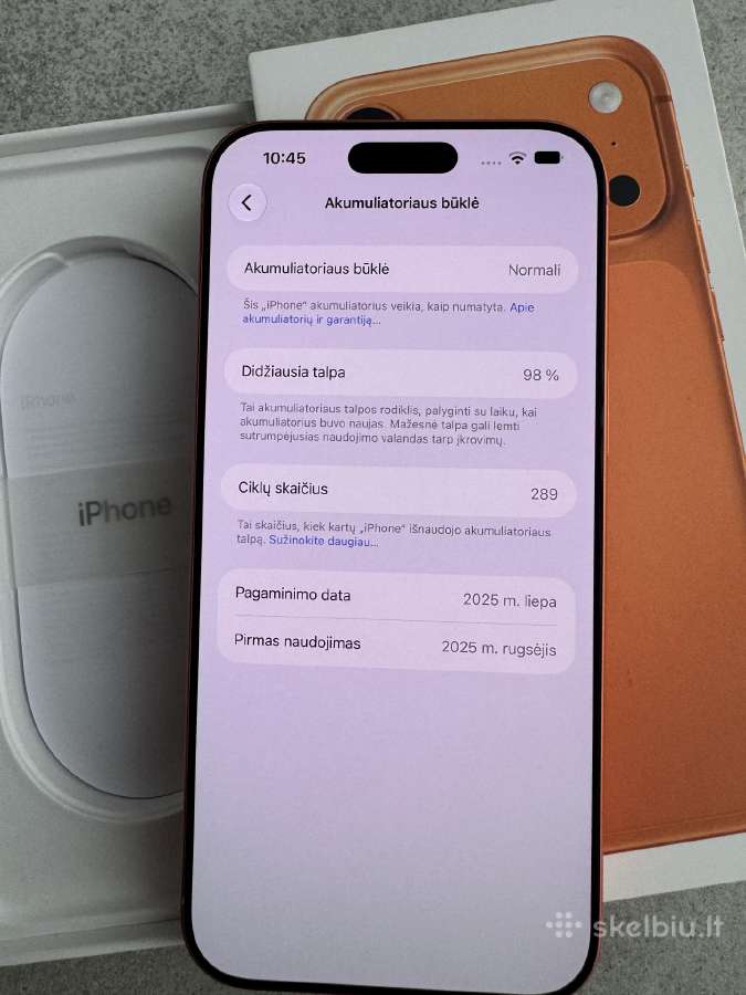 Apple iPhone 17 Pro Max 1tb Cosmic Orange - nuotraukos Nr. 4