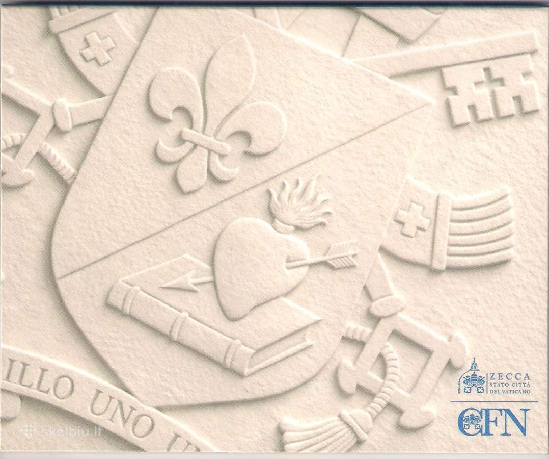 Vatikano naujas dizainas Euro monetų rinkinys Bu - nuotraukos Nr. 5