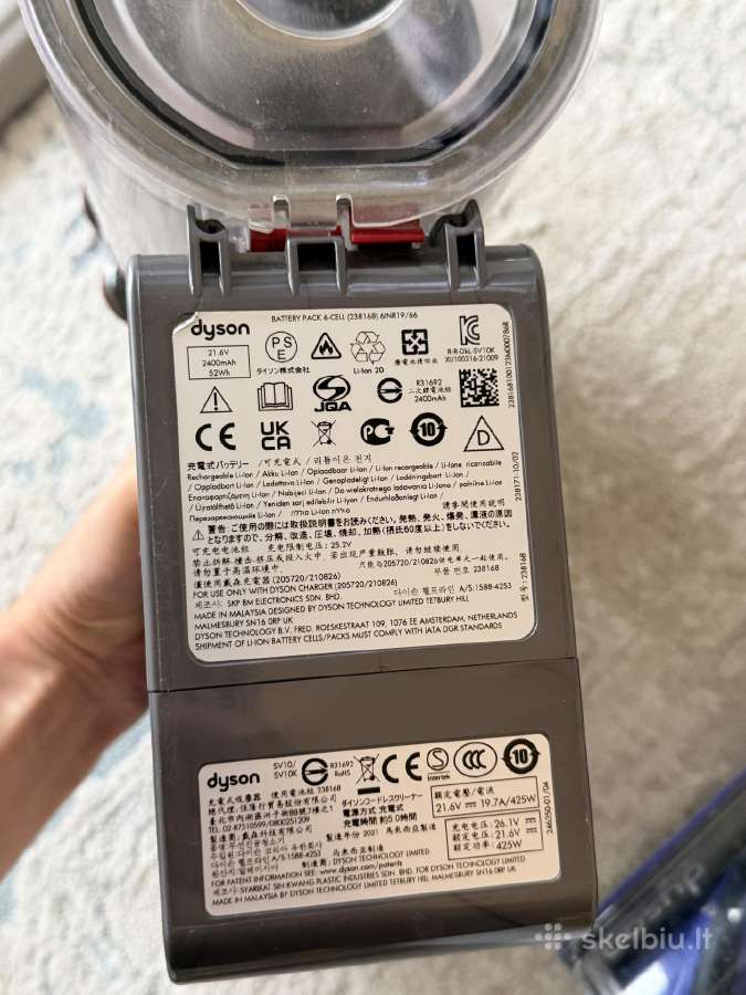 Dyson V8 Absolute belaidis dulkių siurblys - nuotraukos Nr. 8