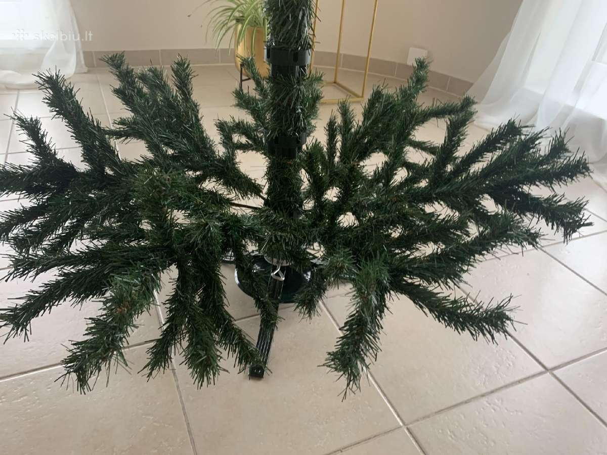 Dirbtinė tanki kalėdinė eglė 140cm - nuotraukos Nr. 12