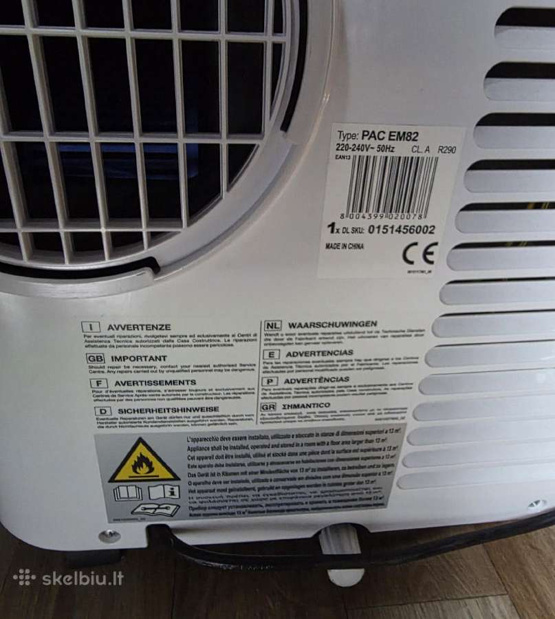 Mobilus kondicionierius Delonghi Pac Em 82 - nuotraukos Nr. 3