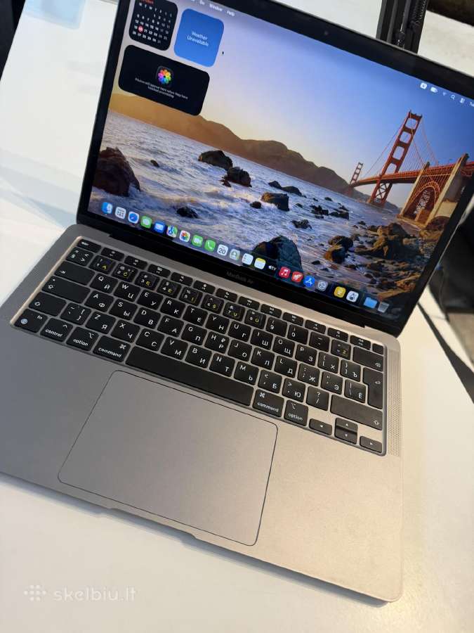 Apple MacBook air M1/8gb 512gb SSD 100% - nuotraukos Nr. 2