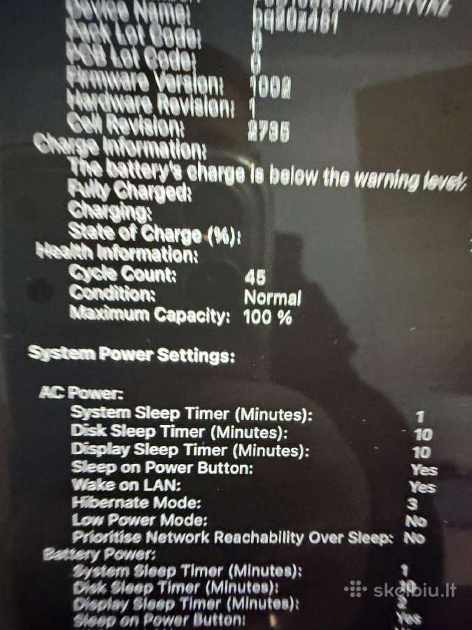 Apple MacBook air M1/8gb 512gb SSD 100% - nuotraukos Nr. 4