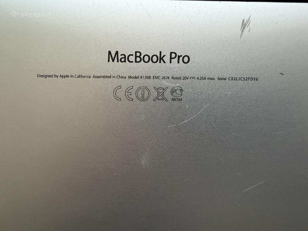 Parduodamas Macbooks kompiuteris - nuotraukos Nr. 3