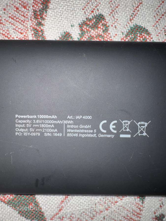 Isy Iap 4000 Powerbank 10 000 mah - nuotraukos Nr. 2