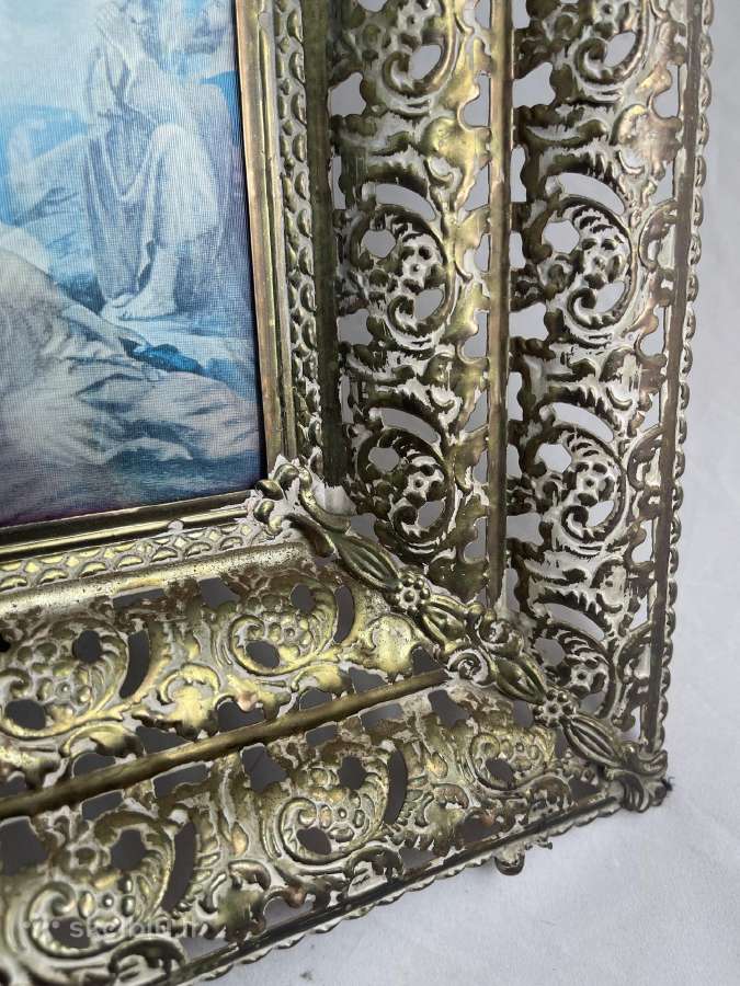 Vintažinis religinis paveikslas, keičia vaizdą - nuotraukos Nr. 9