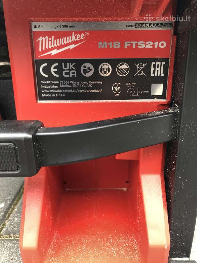 Parduodamos išilginio pjovimo stakles Milwaukee - nuotraukos Nr. 2