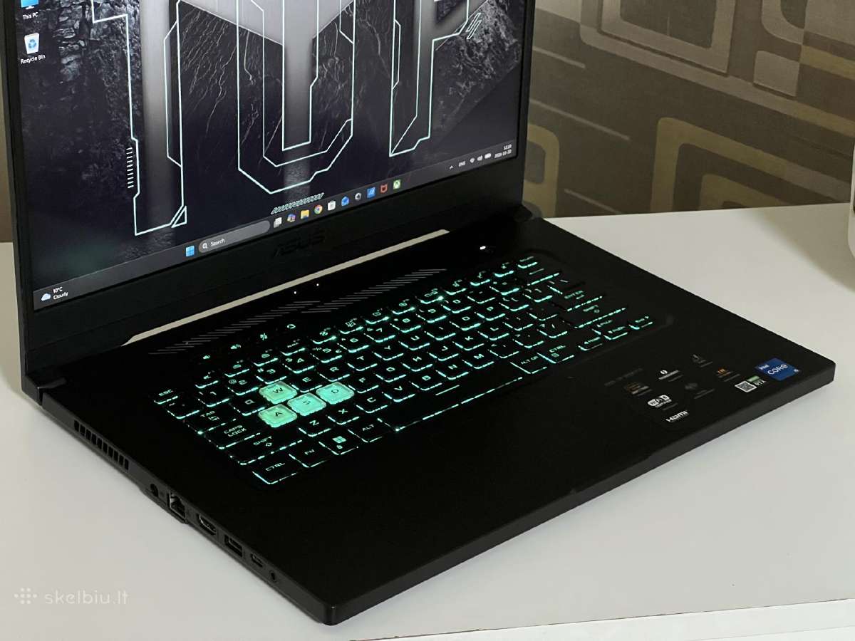 Parduodamas Asus Tuf su Rtx 3050, I5-11k, 144hz. - nuotraukos Nr. 3
