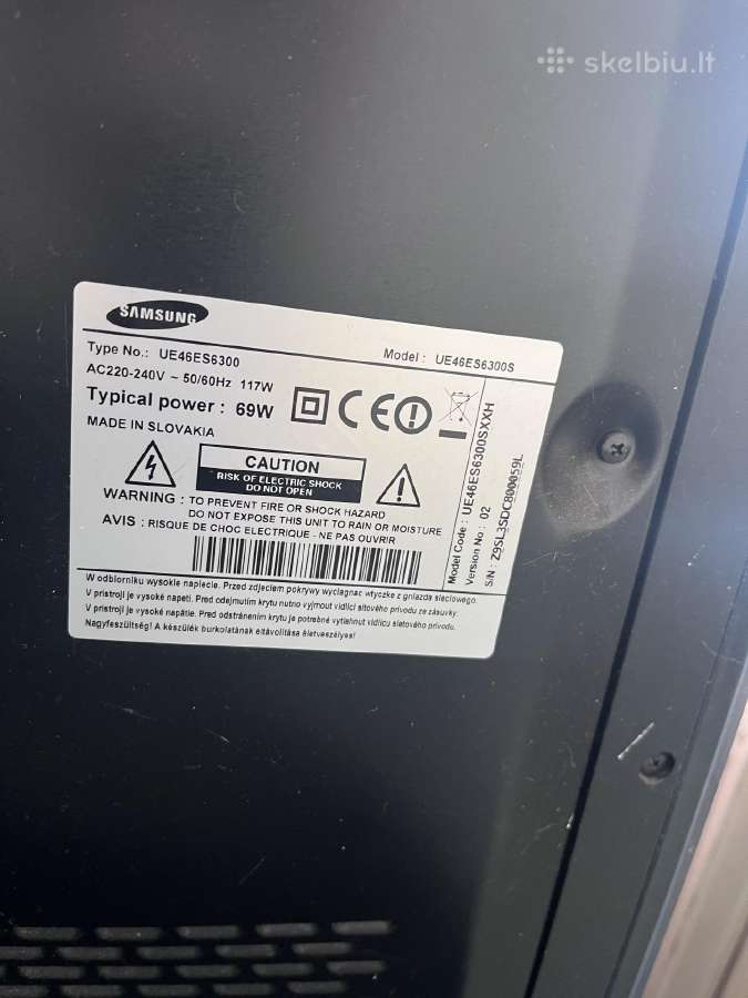 Samsung ue46es6300 - nuotraukos Nr. 3