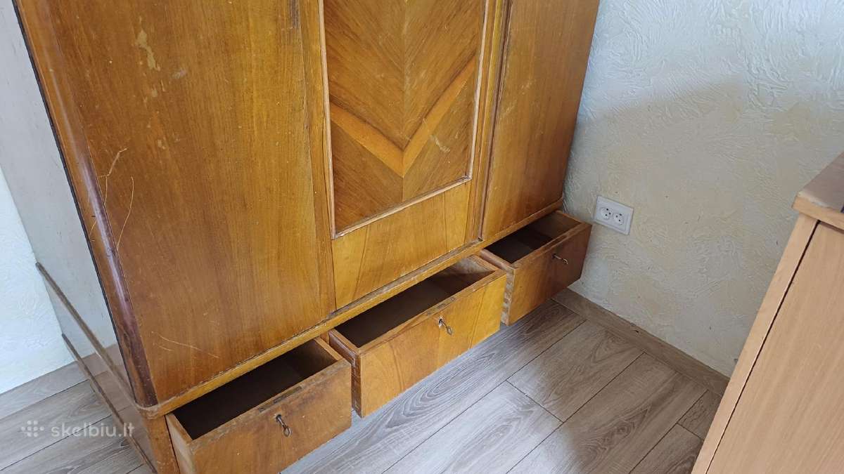 Retro ąžuolo faneruotės spinta - nuotraukos Nr. 2