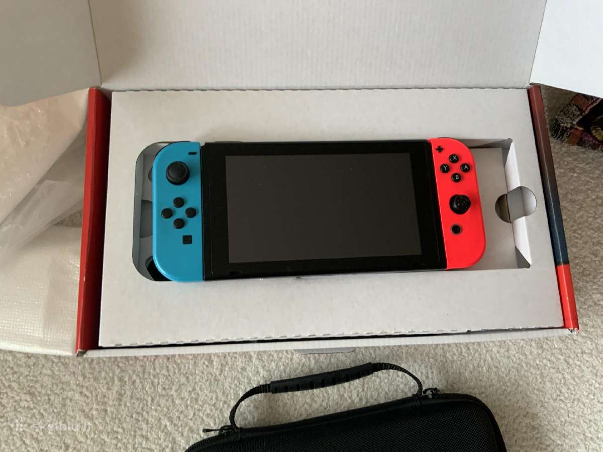 Nintendo Switch V2 konsolė (pilnas komplektas + dė - nuotraukos Nr. 2