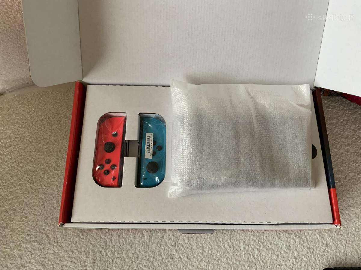 Nintendo Switch V2 konsolė (pilnas komplektas + dė - nuotraukos Nr. 9