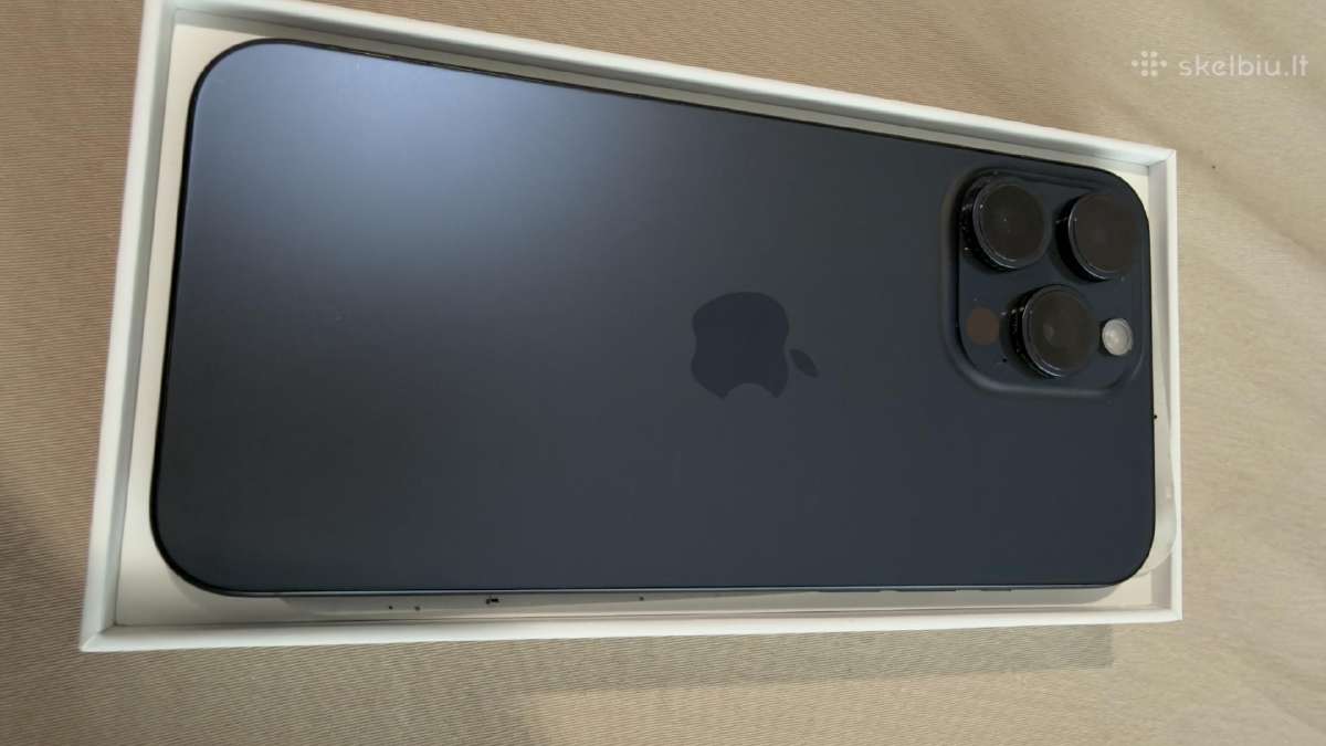 iPhone 15 Pro Max 1tb (Blue Titanium) – Pilnas kom - nuotraukos Nr. 4