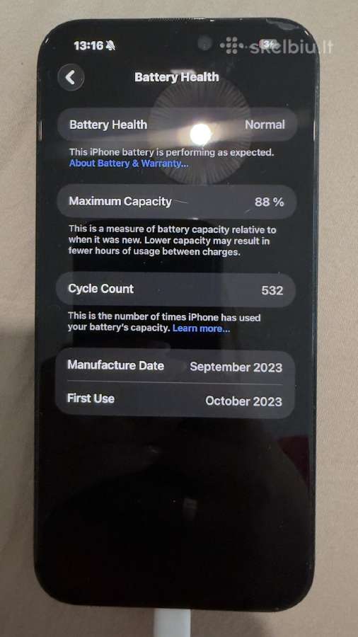 iPhone 15 Pro Max 1tb (Blue Titanium) – Pilnas dz - nuotraukos Nr. 9