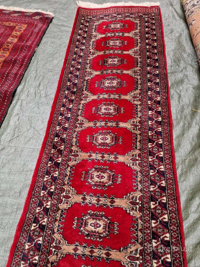 Vintažinis rankų darbo vilnonis kiliminis takas - nuotraukos Nr. 14
