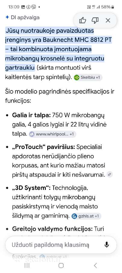 Įmontuojamos mikrobangės - nuotraukos Nr. 2
