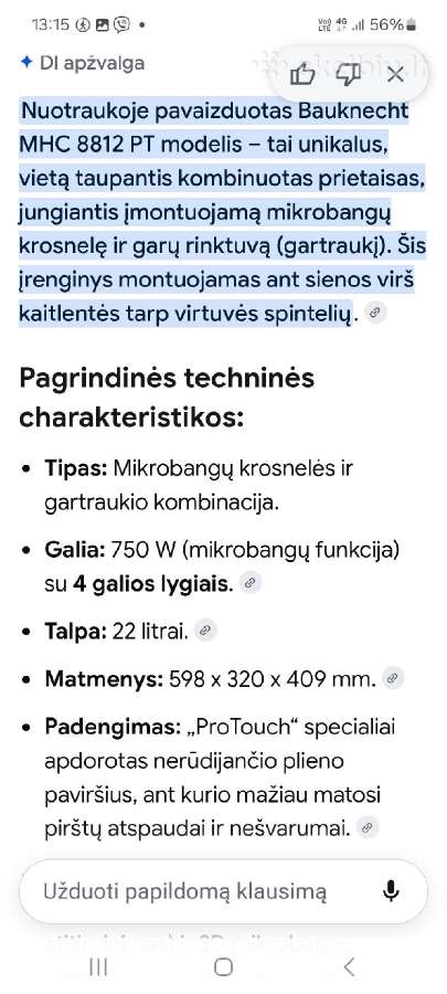 Įmontuojamos mikrobangės - nuotraukos Nr. 5