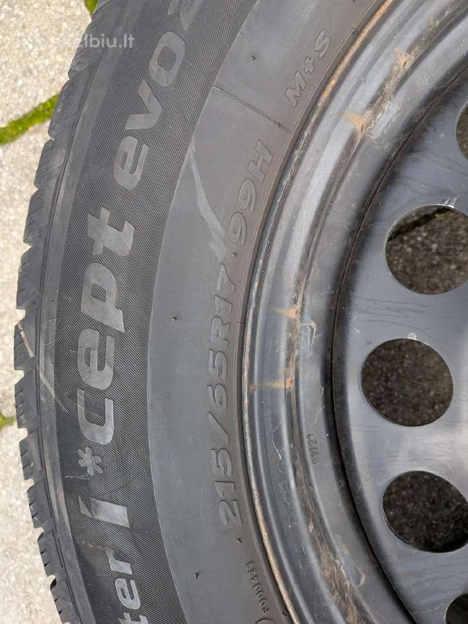 Žiemines padangos su diskais 215/65r17 - nuotraukos Nr. 5