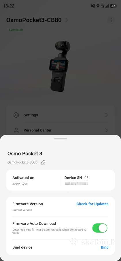 Dji Osmo Pocket 3 - nuotraukos Nr. 7