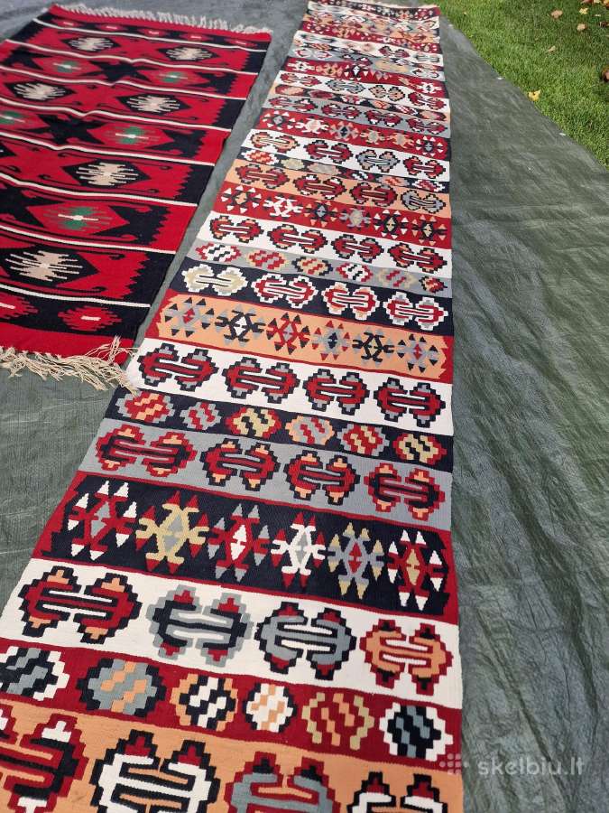 Vintažiniai rankų darbo austiniai kilimai - nuotraukos Nr. 18