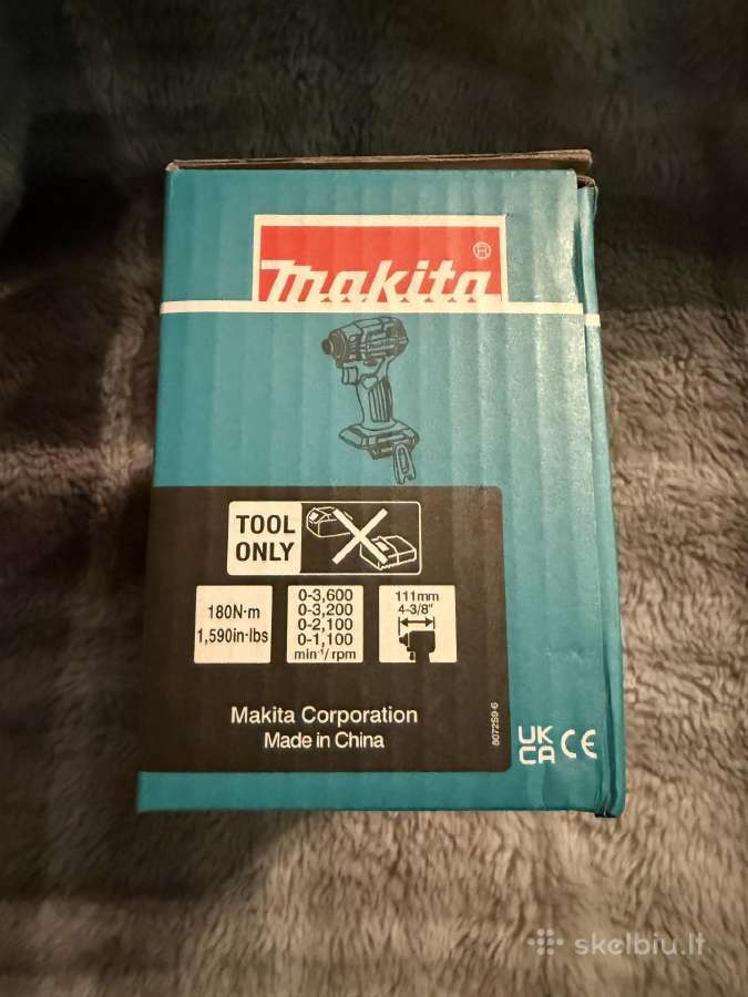 Makita Dtd173 (Naujas + Garantija) (Originalus) - nuotraukos Nr. 9