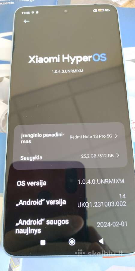 Xiaomi Redmi Note 13 Pro 5G 12/512 GB - nuotraukos Nr. 3