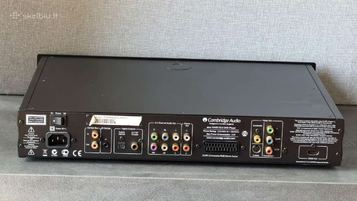 Cambridge Audio Azur 540d Dvd grotuvas - nuotraukos Nr. 2