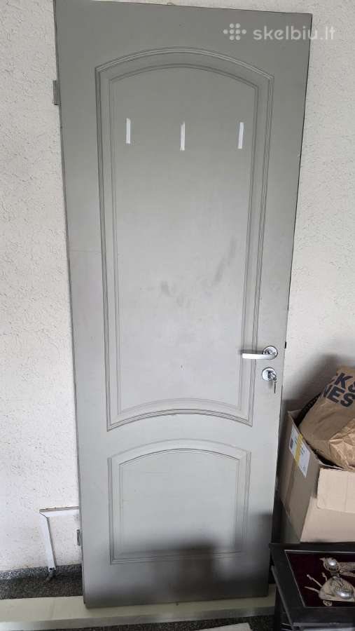 Durys medinės dažytos 70x200 dešininės su užlaida - nuotraukos Nr. 4