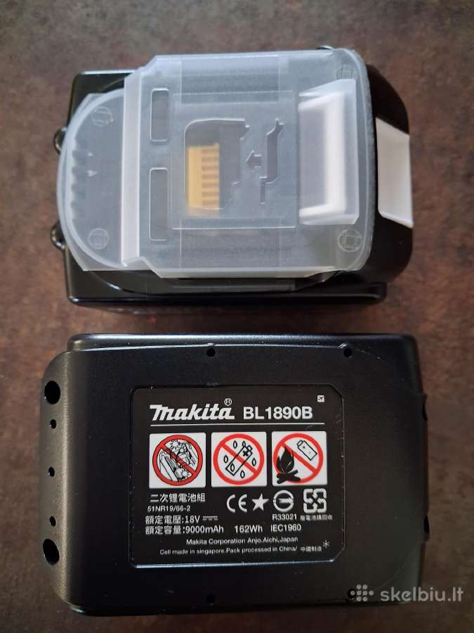 Makita akumuliatoriai 18v 6ah ir 9ah - nuotraukos Nr. 5