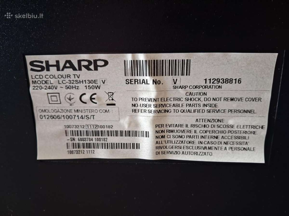 Televizorius Sharp 32" - nuotraukos Nr. 2