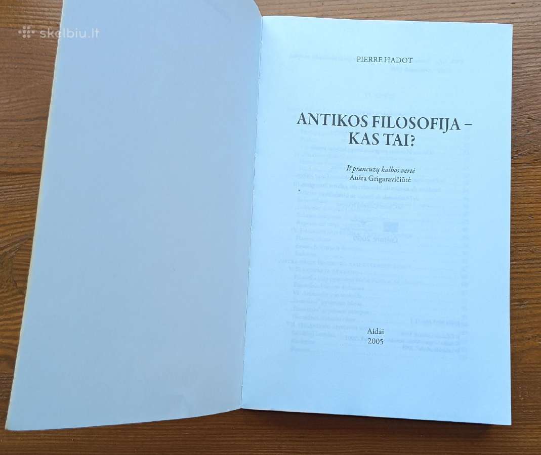 Knyga Antikos filosofija, kas tai - nuotraukos Nr. 2