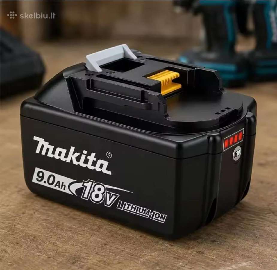 Makita akumuliatoriai 18v 6ah ir 9ah - nuotraukos Nr. 4