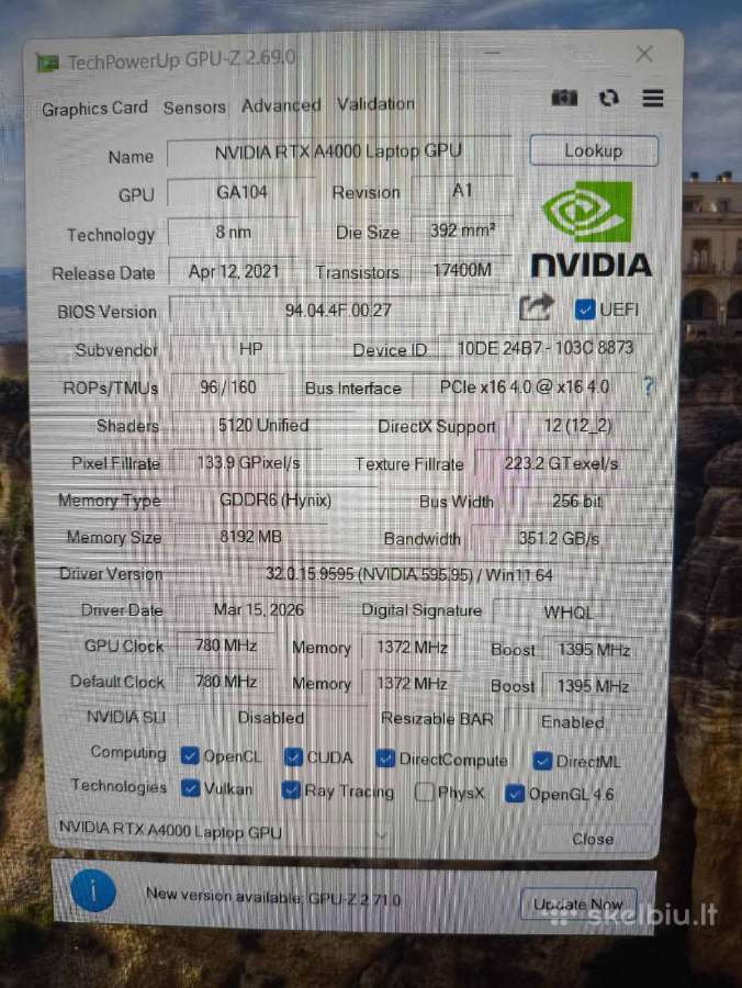 Zbook Studio 15.6 i7-11850h 32gb 512gb A4000 8gb - nuotraukos Nr. 6
