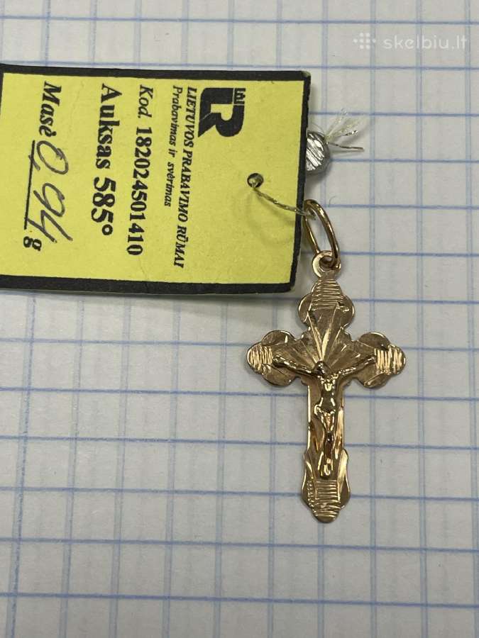 Naujas Auksinis pakabukas „kryželis“ - nuotraukos Nr. 7
