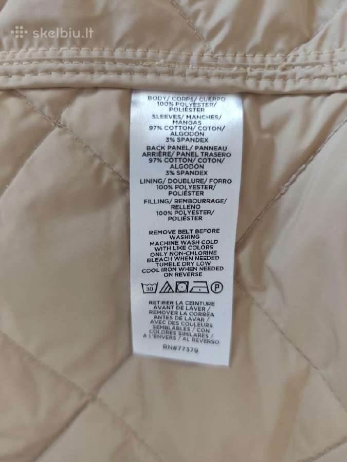 Naujas Ann Taylor dygsniuotas lietpaltis, M dydis - nuotraukos Nr. 10