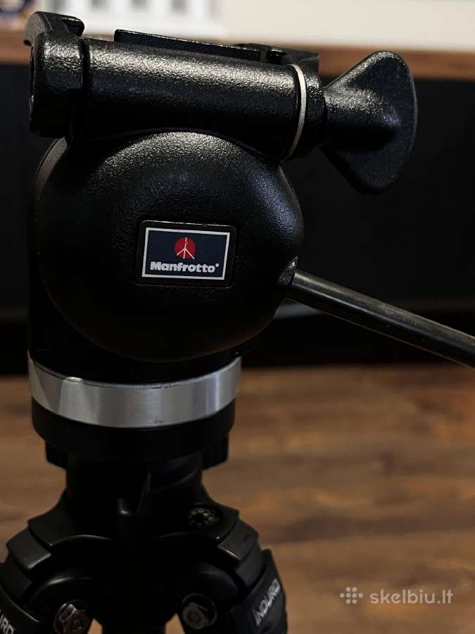 Trikojis stovas Induro A014 su Manfrotto 804 galva - nuotraukos Nr. 6