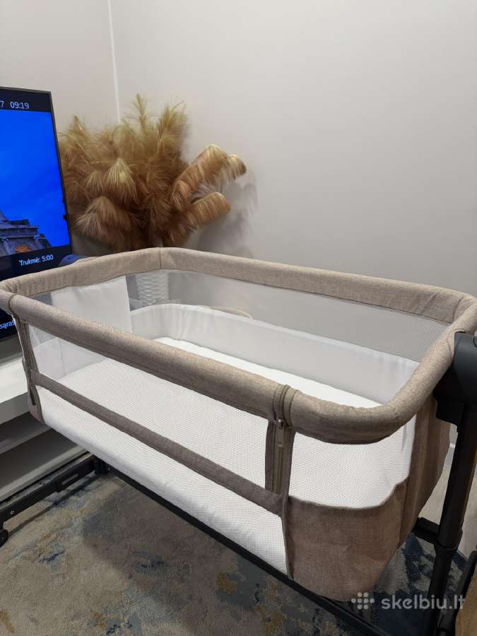 Kinderkraft lovelė-maniežas Neste Up 2 Beige - nuotraukos Nr. 3