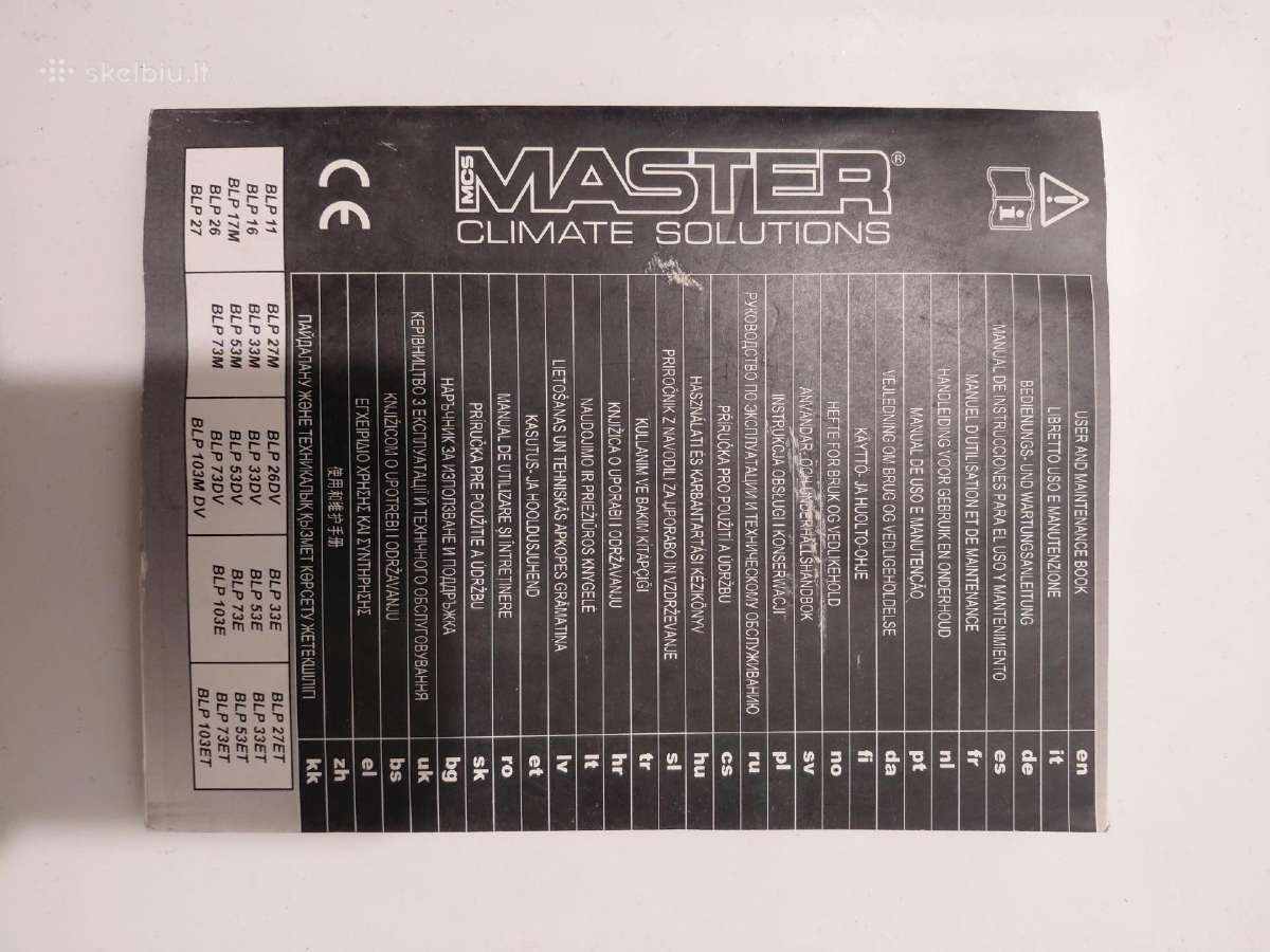 Dujinis šildytuvas Master Blp 73 kw - nuotraukos Nr. 5