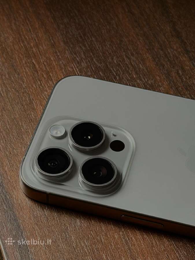 iPhone 15 pro Natural Titanium / 128gb - nuotraukos Nr. 2