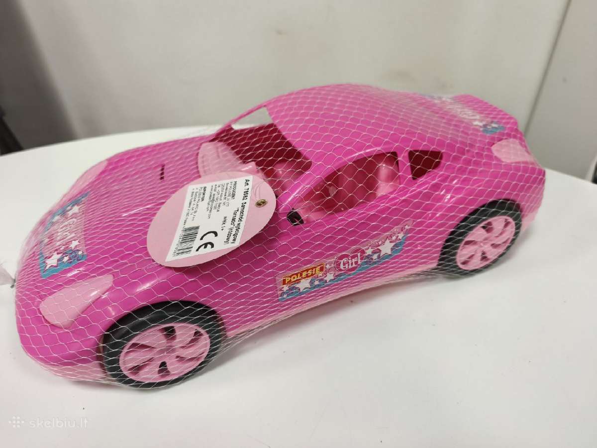 Rožinis lenktyninis automobilis mergaitėms - nuotraukos Nr. 2