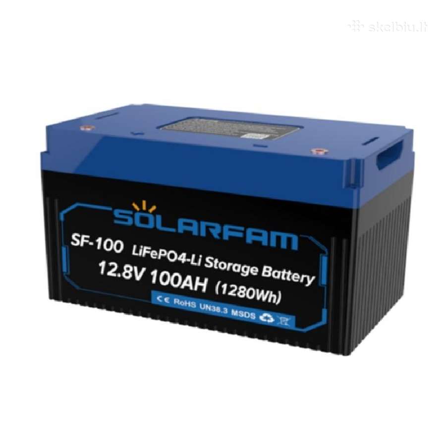 Lifepo4 baterija Solarfam 12.8v 100ah - nuotraukos Nr. 3