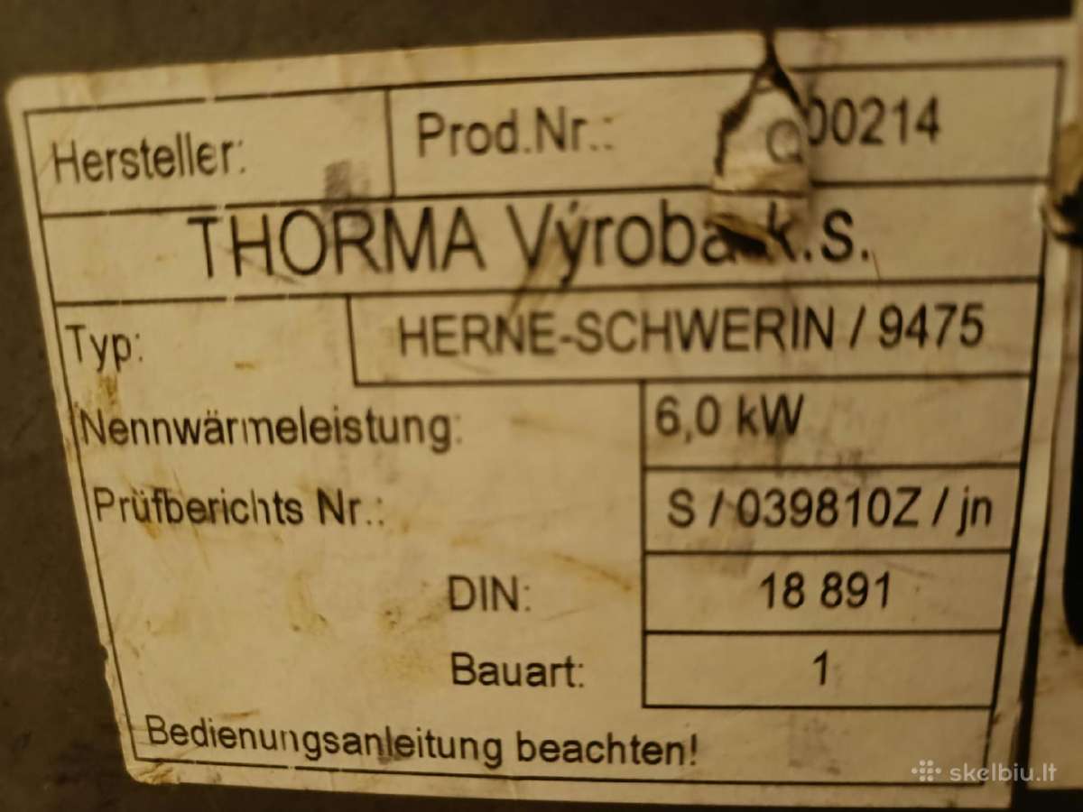 Plieninė krosnelė Thorma - nuotraukos Nr. 3