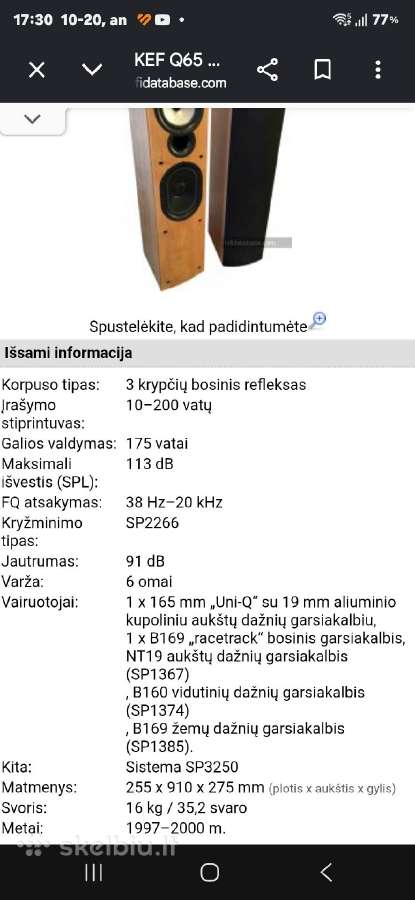 Kef Q65 Kolonėlės - nuotraukos Nr. 5