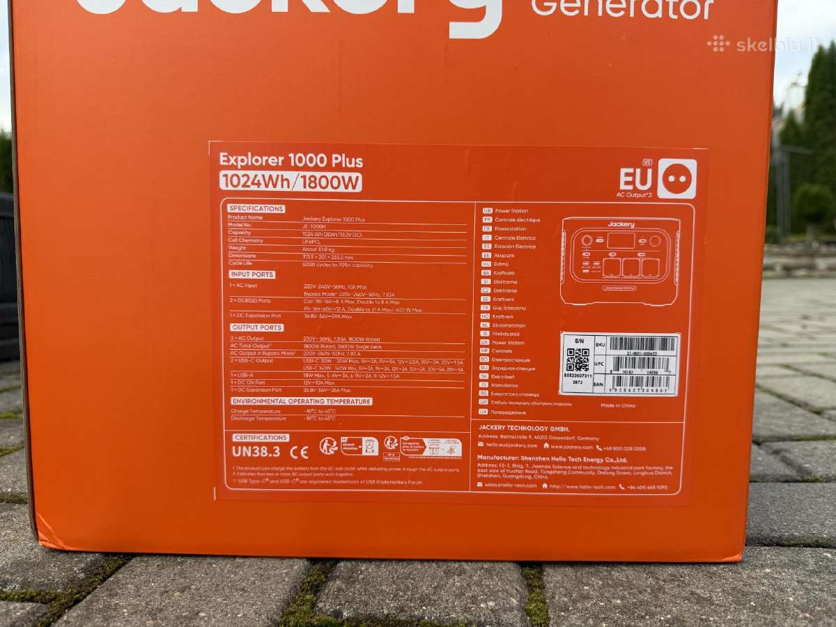 Jackery Explorer 1000 Plus V2 - nuotraukos Nr. 2